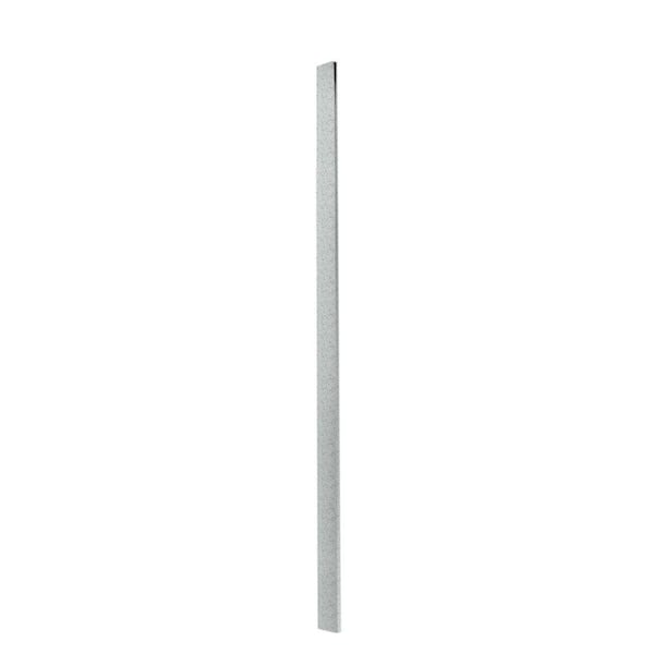 Swan Easy Up Adhesive Solid Surface Shower Wall Trim Piece in Tahiti Gray