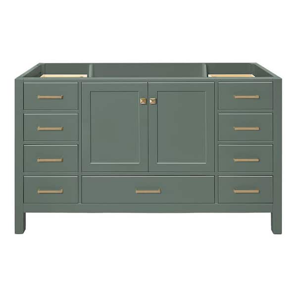 ARIEL Cambridge 60 in. Freestanding Bathroom Vanity Cabinet without Top ...
