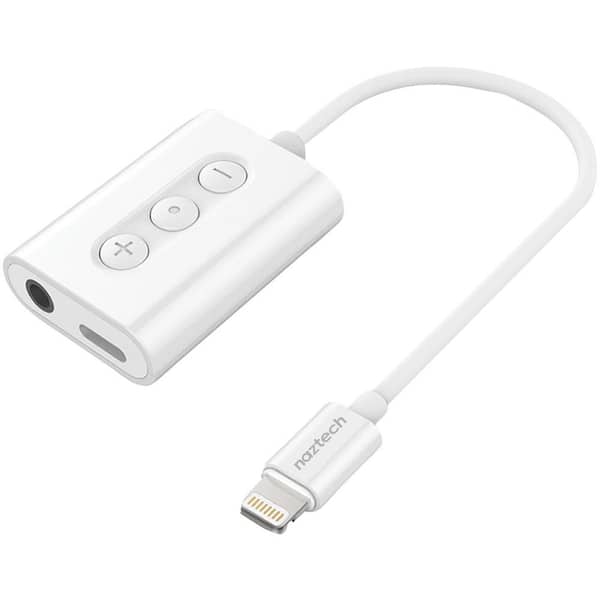 Naztech MFi Certified Audio + Charging Adapter with Lightning Cable