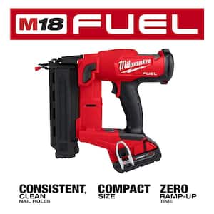 M18 FUEL 18-Volt Lithium-Ion Brushless Cordless Gen II 18-Gauge Brad Nailer Woodworking Kit (3-Tool) w/PACKOUT Tool Box