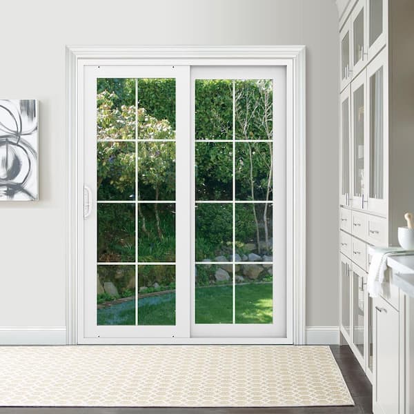 JELD-WEN V4500 60x80 Left-Hand Low-E White Vinyl Double Prehung