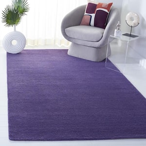 Himalaya Purple Doormat 3 ft. x 5 ft. Solid Area Rug