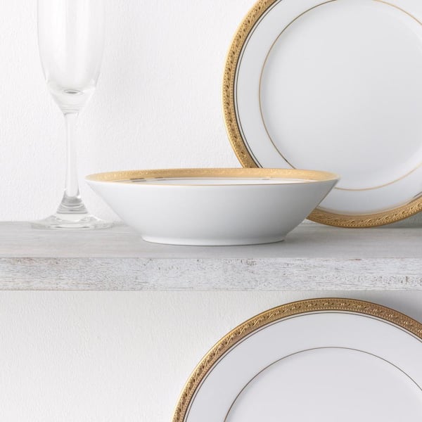 Noritake Crestwood Gold 7.5 in., 12 fl. oz. (Gold) Porcelain Soup