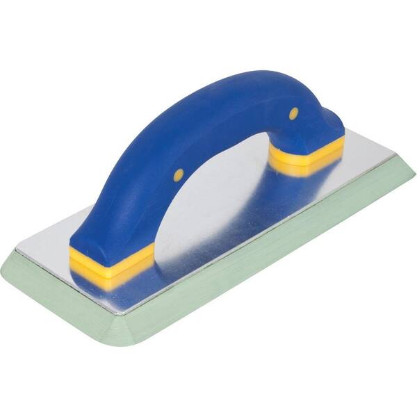 QEP 4 in. x 9-1/2 in. Epoxy Grout Float with Firm-Green Rubber Pad and Traditional Handle