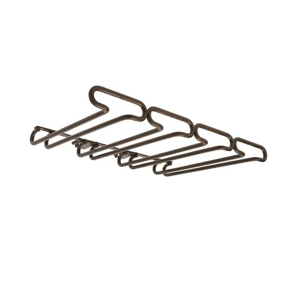 Rev-A-Shelf Bronze 11 in. Quad Under Cabinet Glass and Stemware Holder
