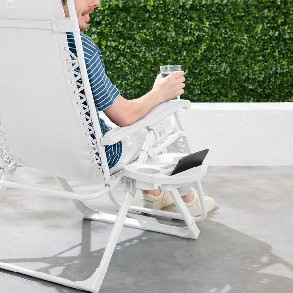 Best Choice Products Snow Zero Gravity Folding Patio Recliner with