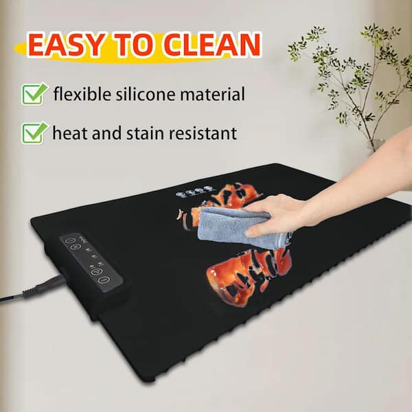 Lynzavix Rollable Silicone Rapid Heating Mat Electric Warming Tray