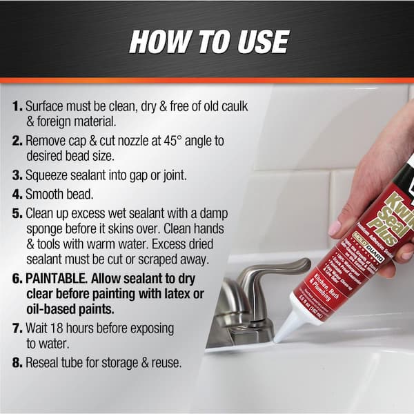 AMP Advanced Modified Polymer Waterproof Kitchen, Bath and Plumbing Sealant