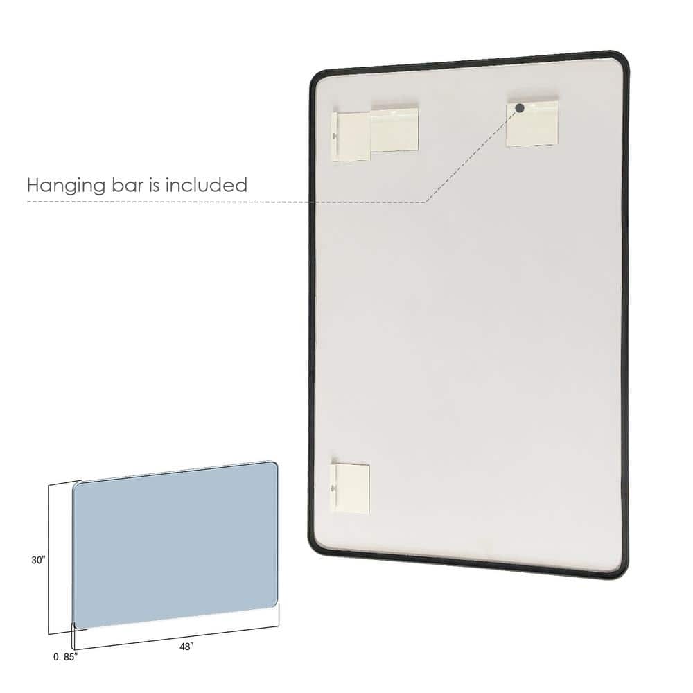 Nettuno 48" Rectangular Silver and Gold Bathroom Vanity Mirror