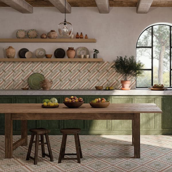 Kings Valentia Ruzafa 9 in. x 9 in. Porcelain Floor and Wall Tile (7.15 sq. ft. /Case)