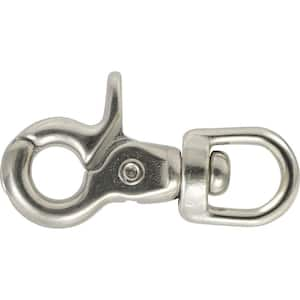 Hardware Essentials 1/2 x 3-3/8 in. Bolt Snap with Round Swivel Eye and Stainless  Steel (3-Pack) 852465.0 - The Home Depot