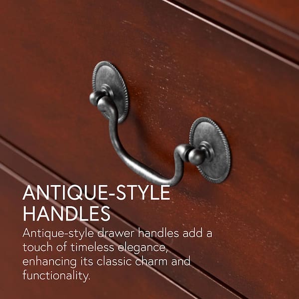Furniture of America Burkhart Cherry 2-Drawer 21.63 in. W
