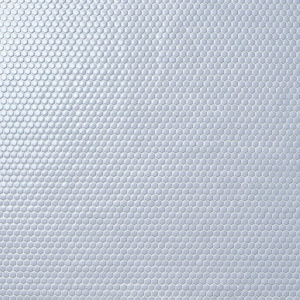 Bliss Edged Hexagon Gray 10.03 in. x 11.61 in. Polished Porcelain Floor and Wall Mosaic Tile (0.80 Sq. Ft./Each)