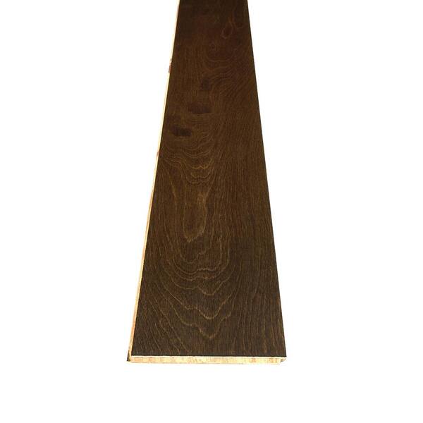 Mohawk Olde Town Tobacco Birch 0.37 in. T x 5 in. W Hand Scraped Engineered Hardwood Flooring (22.97 sq. ft./case)