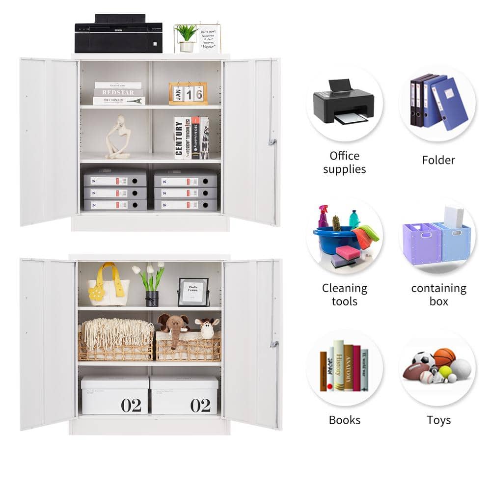 Harraj 32'' Wide 3 - Shelf Storage Cabinet