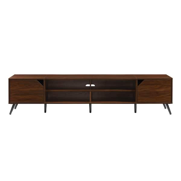 Walker Edison Furniture Company 80 in. Dark Walnut Wood Walker Edison Furniture Company 80 in. Dark Walnut Wood