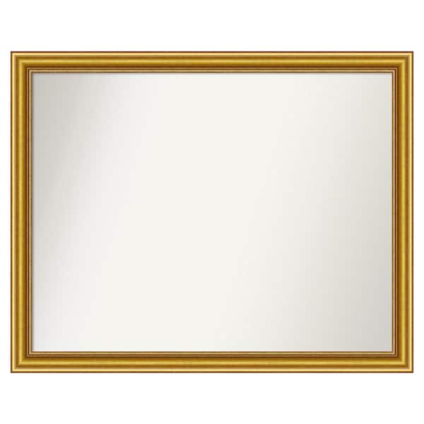 Amanti Art Townhouse Gold 39.75 in. x 31.75 in. Custom Non-Beveled Wood Framed Batthroom Vanity Wall Mirror