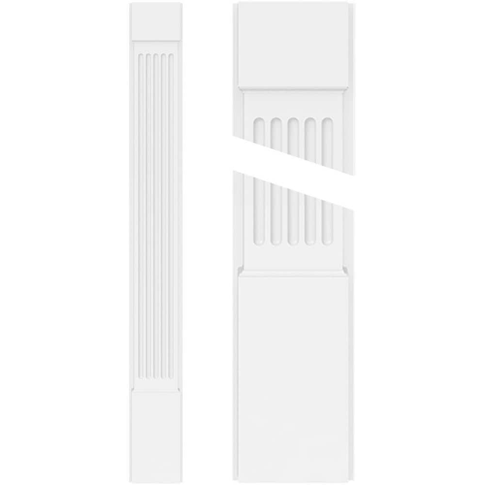 2 in. x 5 in. x 102 in. Fluted PVC Pilaster Moulding with Standard Capital and Base (Pair) price history on PriceWatchPro