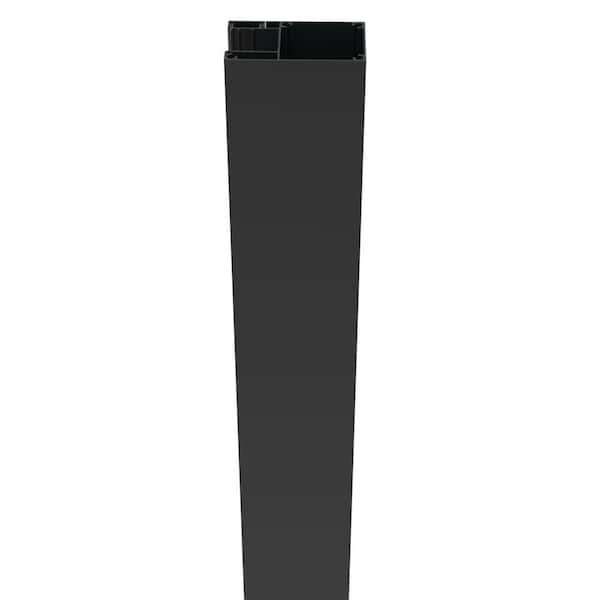 Barrette Outdoor Living 72 in. Matte Black End Surface Mount Post