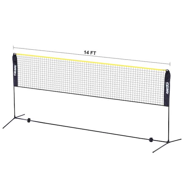 Portable Tennis Net Lightweight Training Mesh Thickened Training Net for Kids and Adults Badminton Tennis Volleyball?not Include Tennis Rack? 