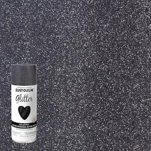 10.25 oz. Midnight Black Glitter Spray Paint (6-Pack)