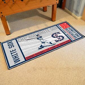 Chicago White Sox 4x6 Plush Rug - Retro Collection