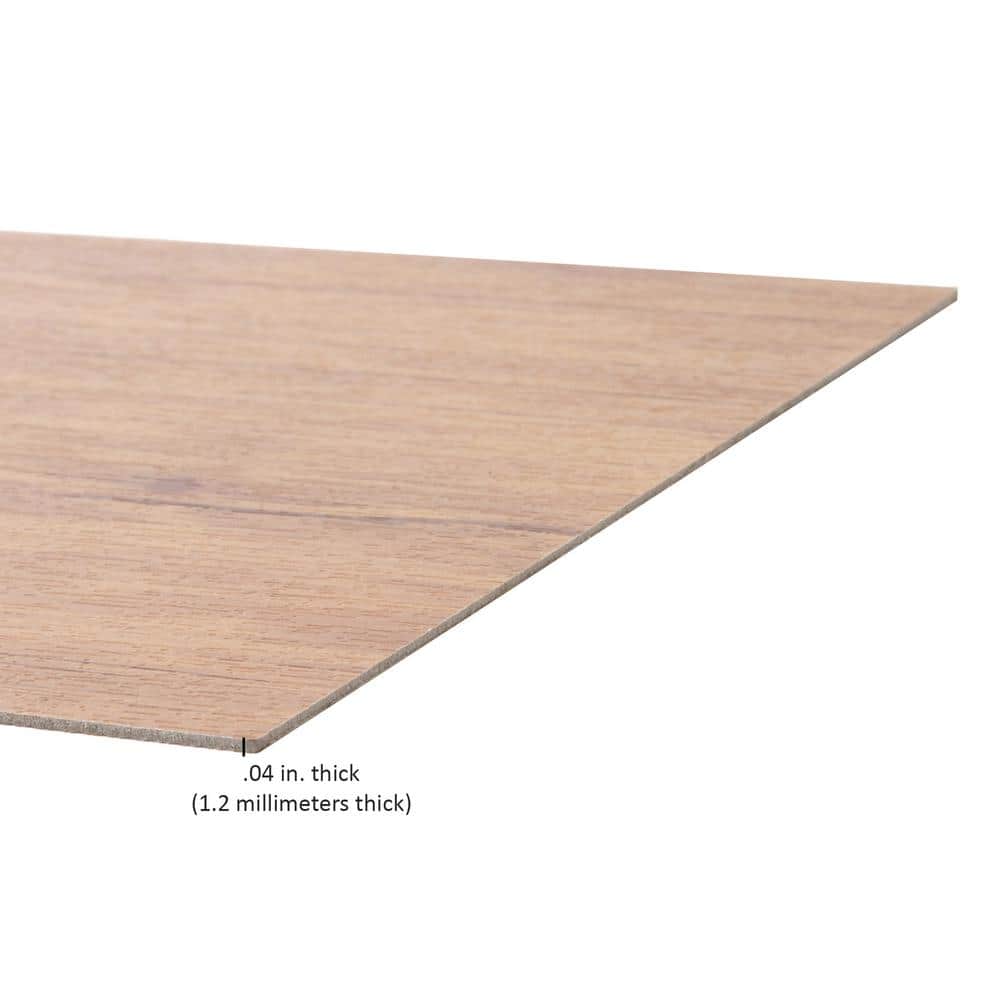 Saddle Walnut Peel and Stick Vinyl Plank Flooring