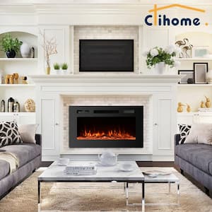 30 in. Classic Built-in or Wall-Mounted Direct Vent Electric Fireplace Insert