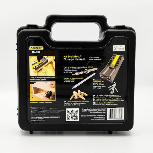 Pocket Hole Jig Kit with Screws and Dowels (89-Piece) Pocket Hole Jig Kit with Screws and Dowels (89-Piece)