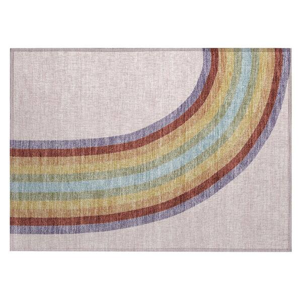 Chantille Machine Washable Indoor/Outdoor Abstract ACN3053 Pink 2 ft. x 3 ft. Accent Rug