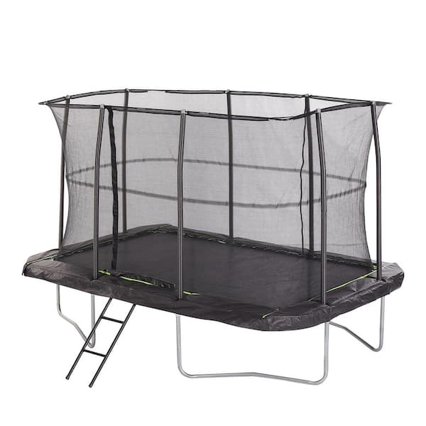 7 ft. x 10 ft. Rectangular Trampoline with Patented Safety Enclosure Heavy-Duty Frame and Powder-Coated Ladder
