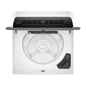 4.7 cu. ft. Top Load Washer with Agitator, Adaptive Wash Technology, Quick Wash Cycle and Pretreat Station in White