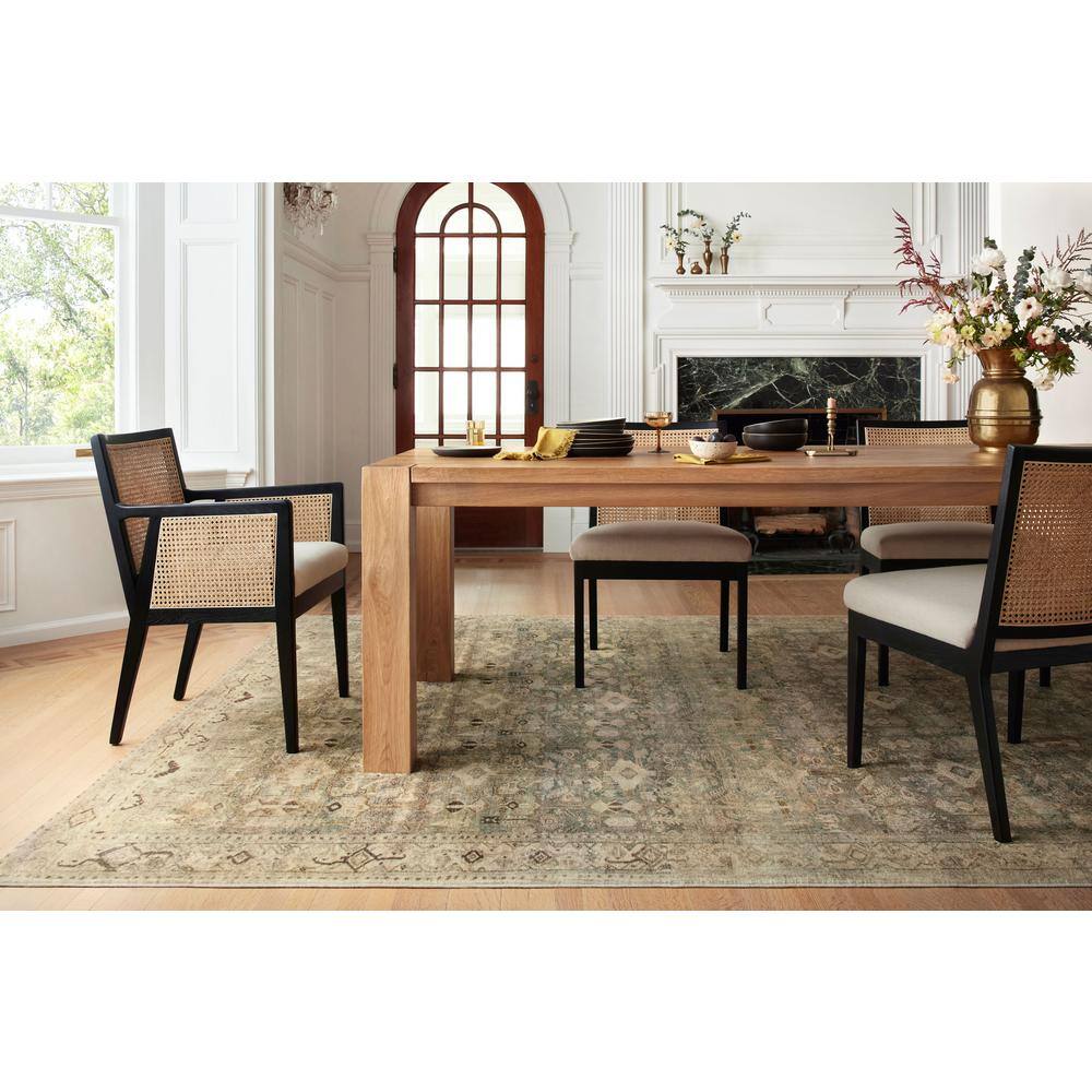 Ivory 8' x 10' Rectangular Easy Care Synthetic Rug