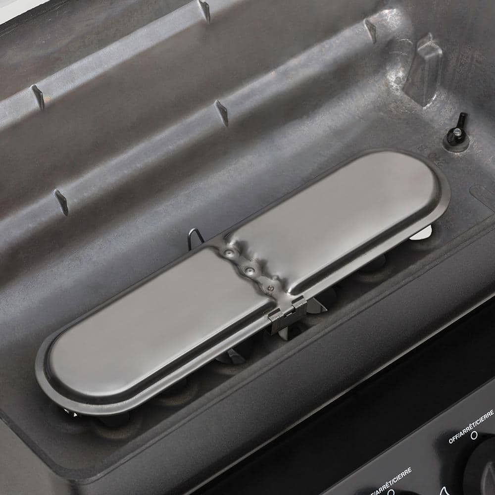 Huntington Black 2-Burner Propane Gas Grill with Side Shelves