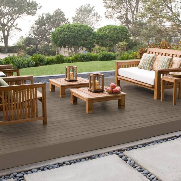 BEHR DECKplus 1 gal. #N220-6 Landmark Brown Solid Color