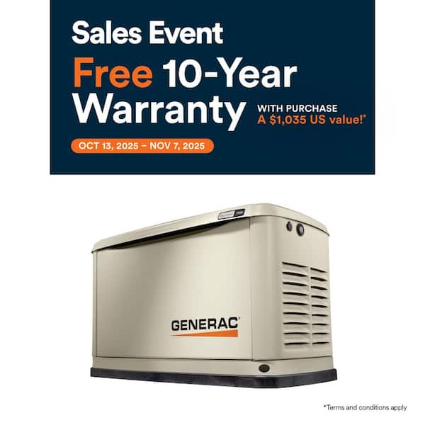 26,000 Watt - Dual Fuel Air- Cooled Whole House Home Standby Generator, Smart Home Monitoring