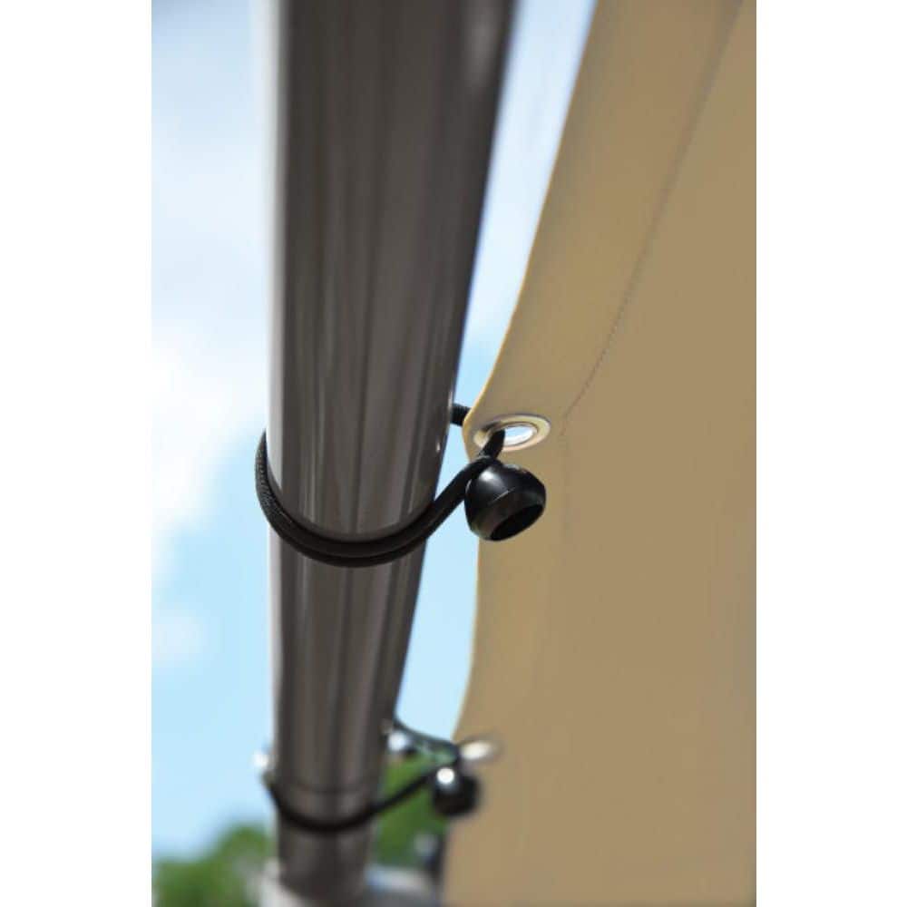 ShelterLogic 10' x 6' Beige Steel Frame Lean-To Canopy