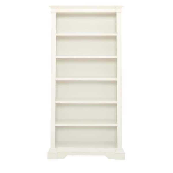 Home Decorators Collection Bufford Rubbed Ivory Open Bookcase