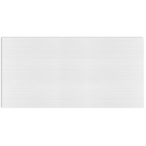 White PVC 2 ft. x 4 ft. Embossing Plaid pattern Drop in Ceiling Tile (80 sq.ft./case)