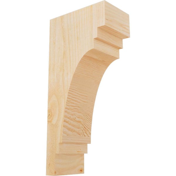 Ekena Millwork 6 in. x 10 in. x 22 in. Douglas Fir Pescadero Rough Sawn Corbel