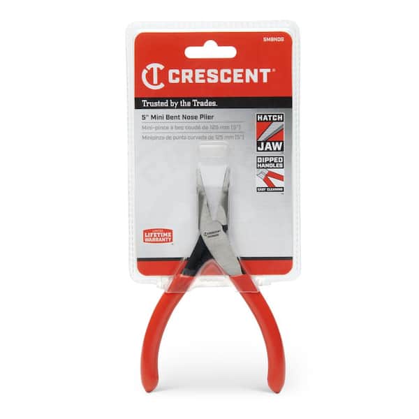 Crescent - 5 Mini Bent Nose Plier Dipped Grip (5MBNDG)