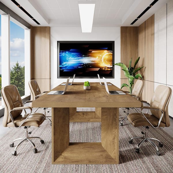 TRIBESIGNS WAY TO ORIGIN 63 in. Rectangular Rustic Brown Wood