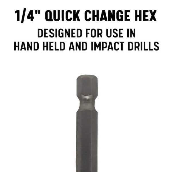 Drill America 9/64 in. Quick Change Drill Bit with Hex Shank