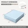 Dimension diagram of the slipcover: 18.5" x 16" x 3".