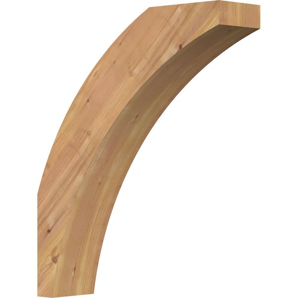 Ekena Millwork 5 1/2"W x 22"D x 26"H Thorton Smooth Knee Brace, Western Red Cedar
