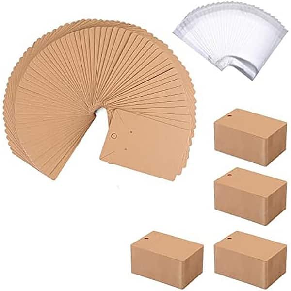 Unbranded Earring Display Cards 3.5 x 2.4 in. with Packaging Bags for Earrings Necklace Jewelry Cards Wholesale Items
