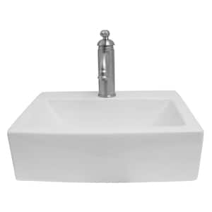 Sophie Wall-Mount Sink in White