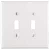 Leviton White 2-Gang Toggle Wall Plate (1-Pack) R52-88109-00W - The ...