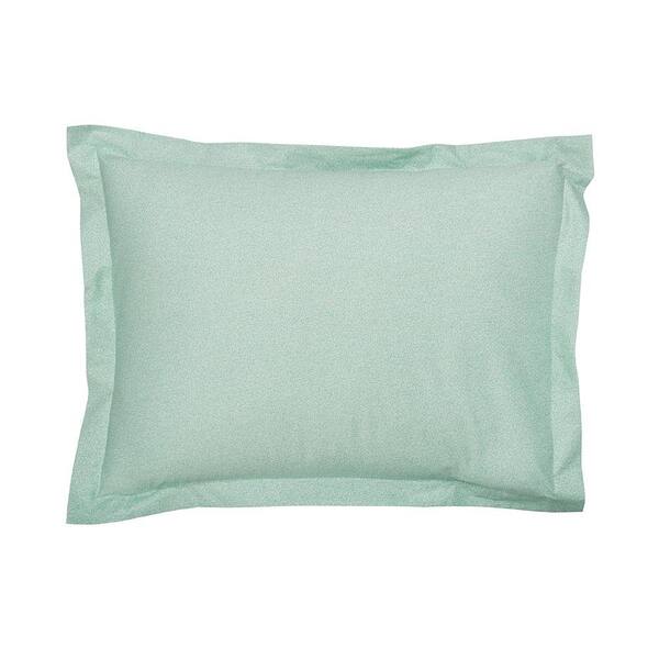 Cstudio Home by The Company Store Marble Mint Geometric 200-Thread Count Cotton Percale Standard Sham