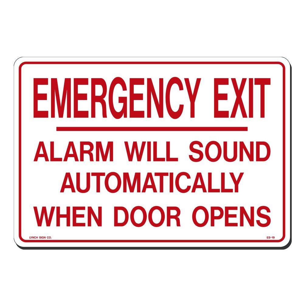 14 in. x 10 in. Emergency Exit Sign Printed on More Durable, Thicker, Longer Lasting Styrene Plastic price history on PriceWatchPro